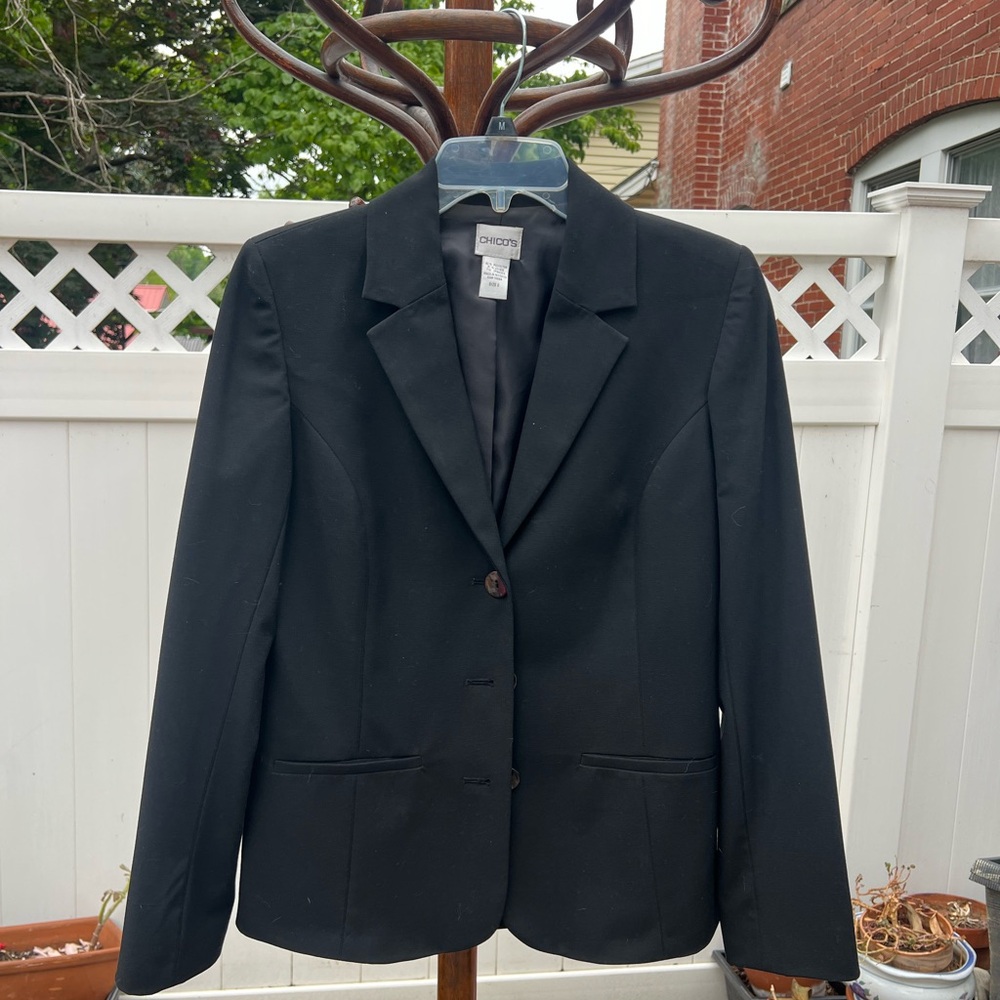 Chico's Black Classic Tailored Blazer